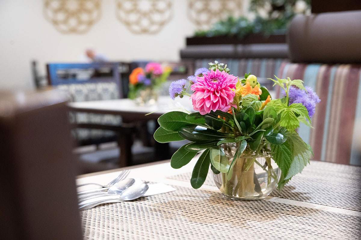 Flowers in the dining room