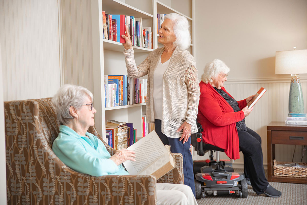 Residents reading