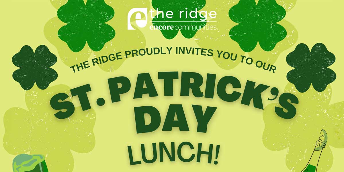 st patrick's day lunch banner